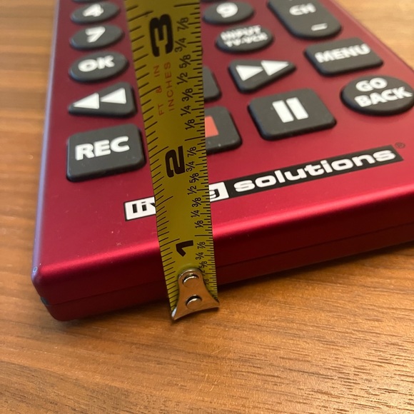 Living Solutions Colossal Universal TV VCR DVD AUDIO CABLE XL Remote Control Red - Picture 11 of 13